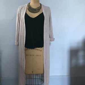 Light Pink Long Cardigan